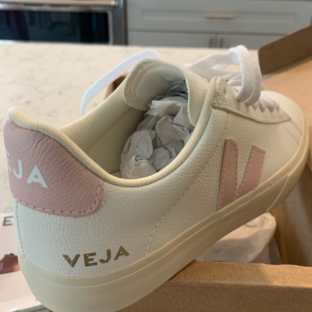 Brand new Petal & White Vejas sneakers
